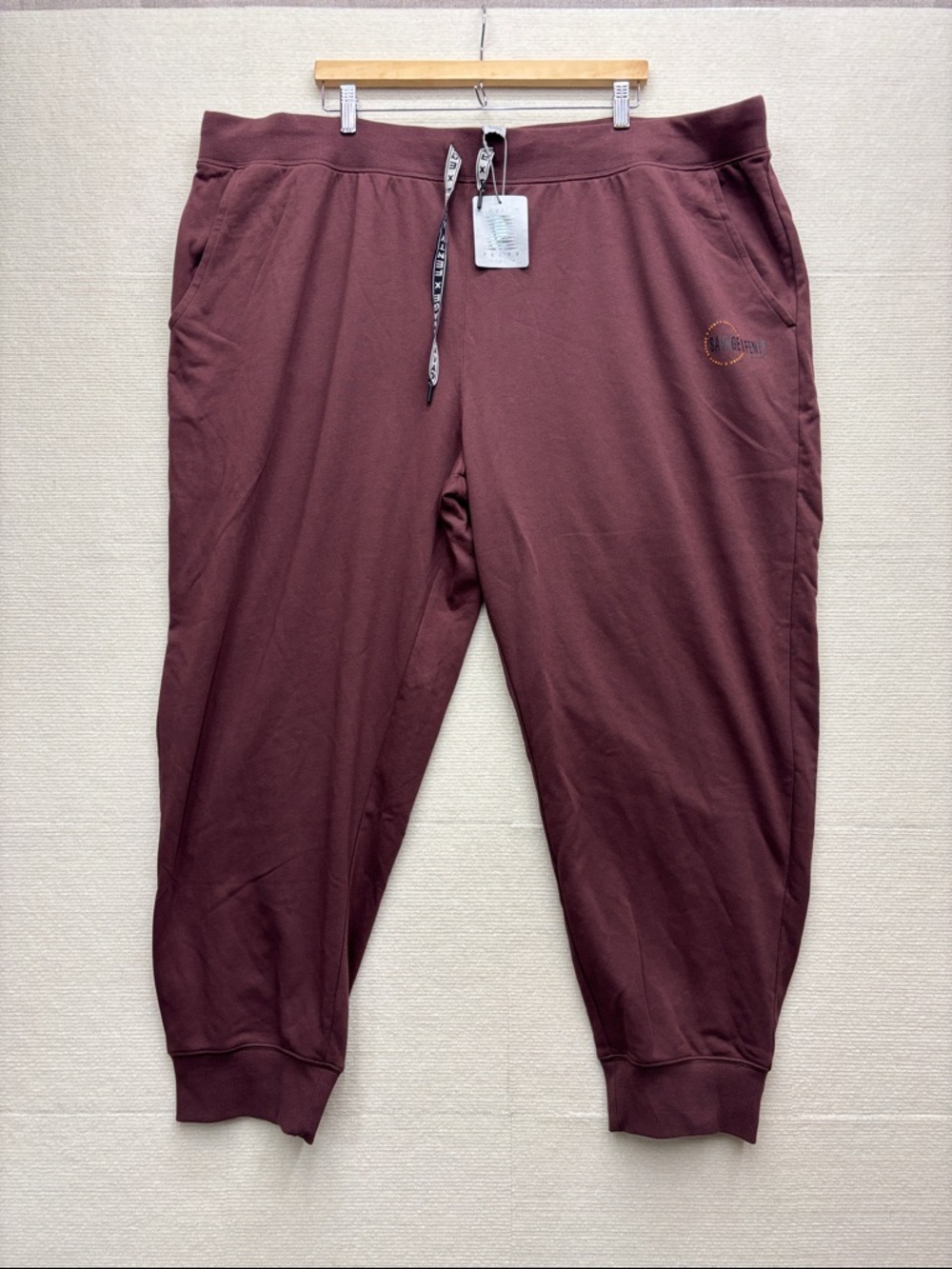 New Savage X Fenty | Maroon Jogger Pants - Comfort Fit 4X